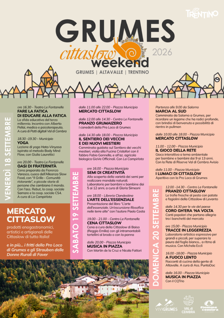 Programma Grumes Cittaslow 2026
